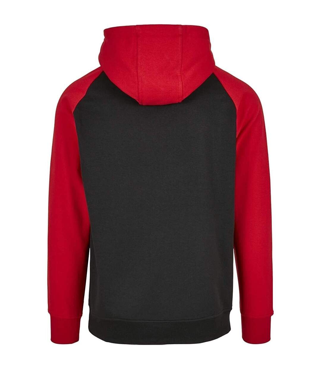 Build Your Brand - Sweat à capuche BASIC - Homme (Noir / rouge) - UTRW8065
