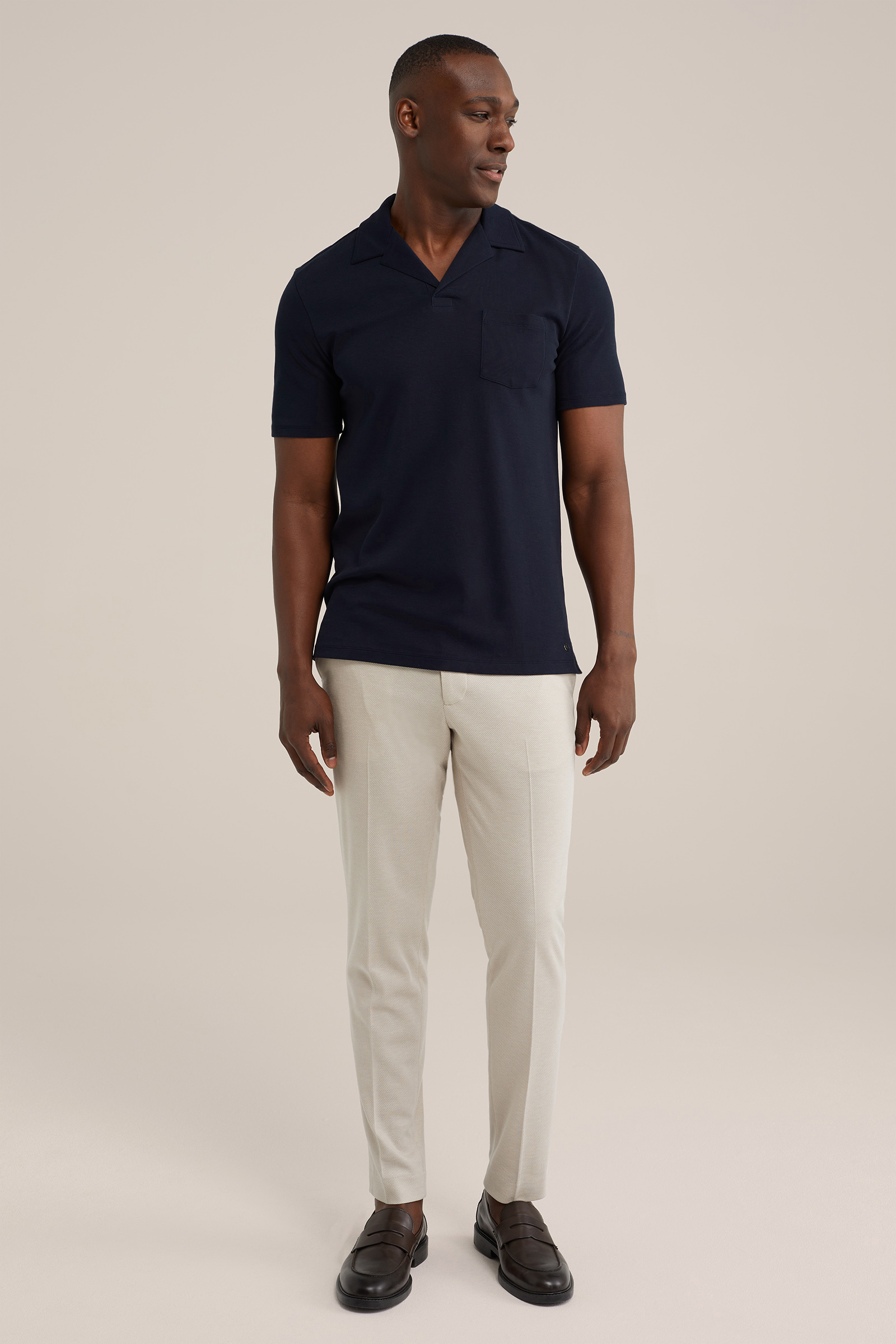 polo WE Fashion Donkerblauw