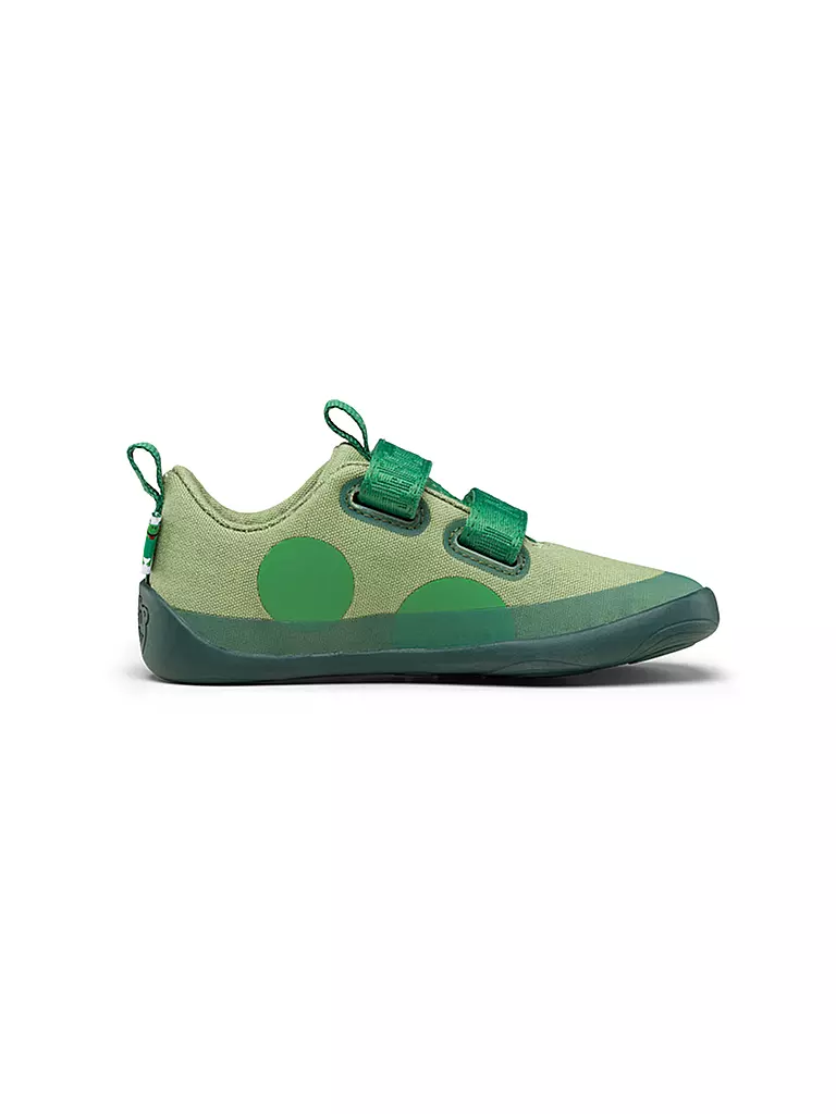 AFFENZAHN Kinder Sneaker Barfußschuh  COTTON LUCKY Frosch grün