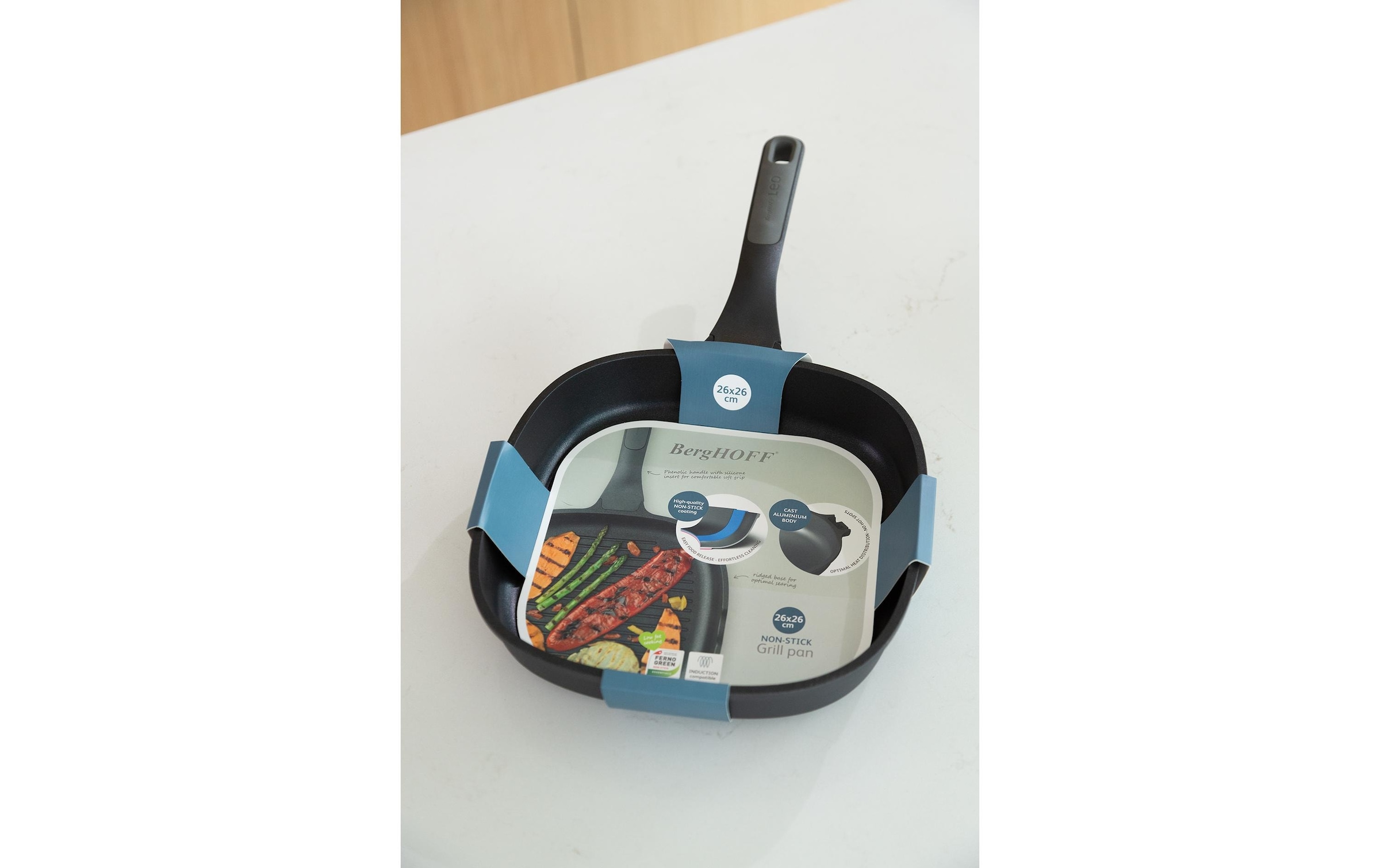 BergHOFF Grillpfanne »Leo Stone+ 26 cm« Aluminium