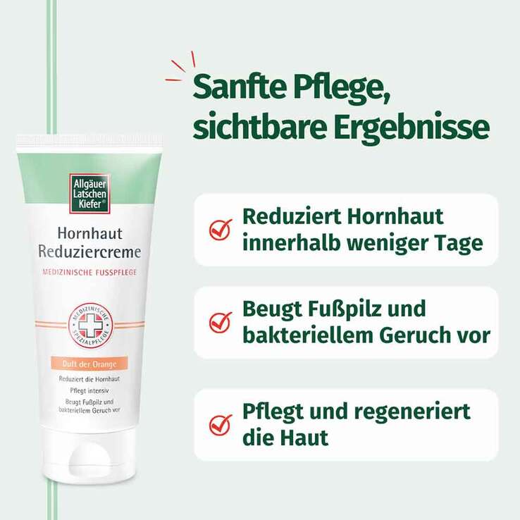 Allgäuer Latschenkiefer Hornhaut Reduziercreme Orange, 100 ml