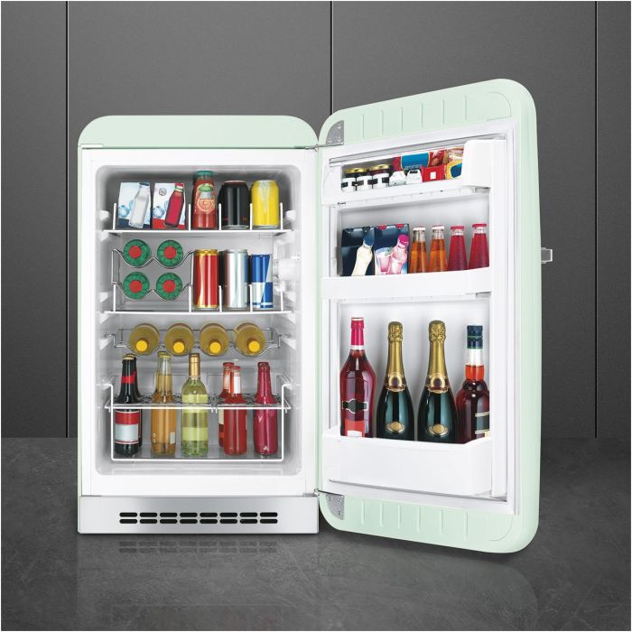 SMEG Stand-Kühlschrank 50's Retro Style FAB10HRPG5 Pastellgrün