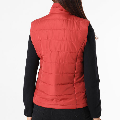 Doudoune Femme Sans Manches Simone Rouge Brique