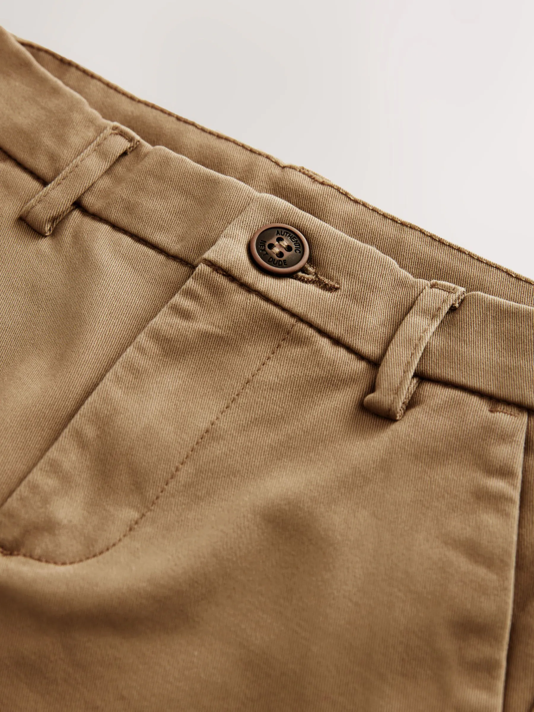 Lichtbruin - Stretchy chino's (3-17jr)