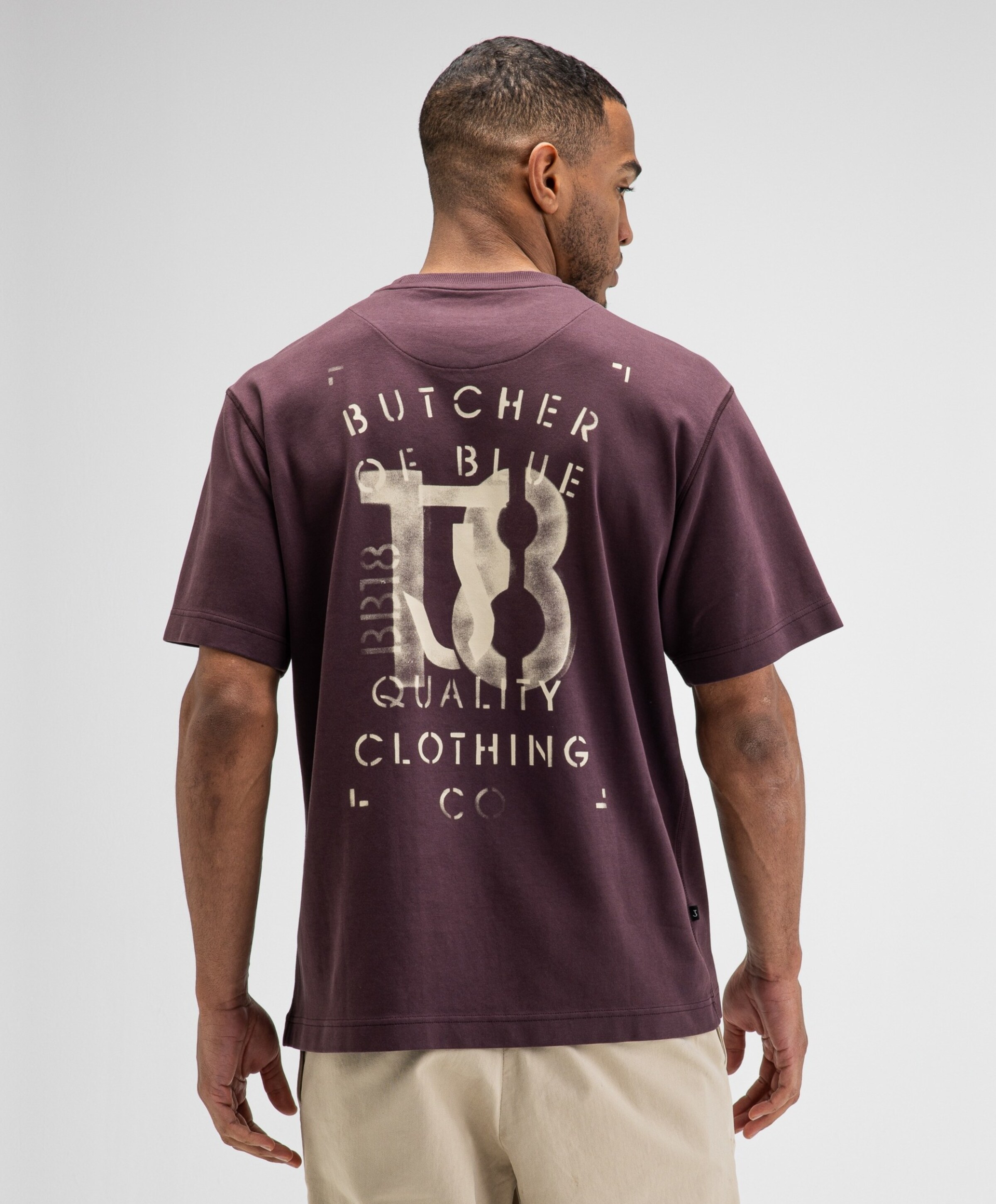 Butcher of Blue Heren T-shirt paars