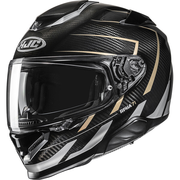 HJC - Casque RPHA 71 Carbon Cano MC9 / Noir / Argent / Or