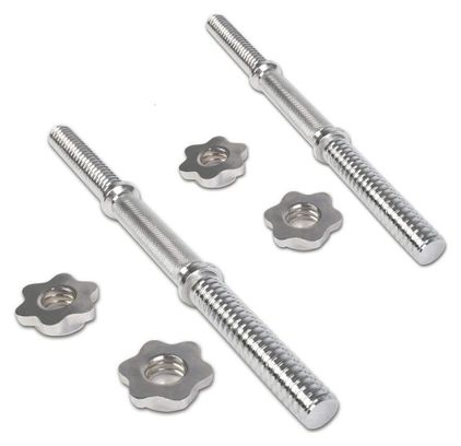 Lot de 2 haltères courts 2 x 20 kg (40kg) avec disques set musculation fitness biceps 0701167