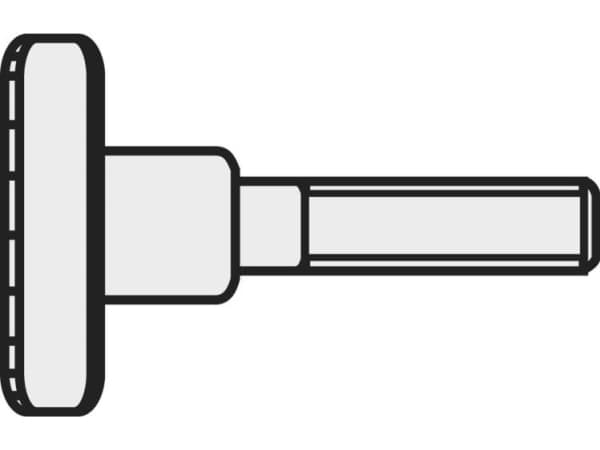TOOLCRAFT M5*16 D464-5.8:A2K 194768 Fingerskruer M5 16 mm DIN 464 Stål Galvaniseret 10 stk