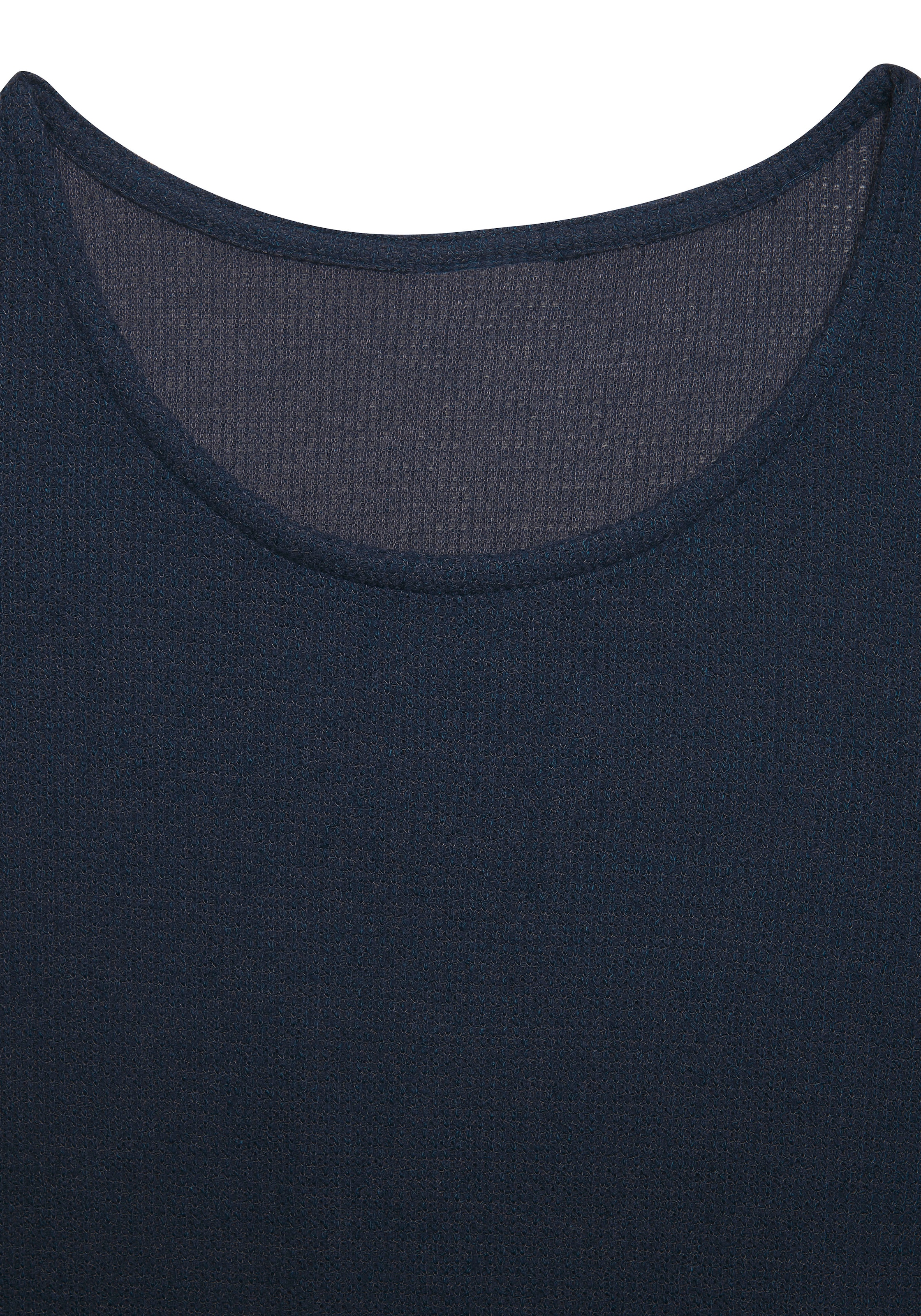 Vivance Langarmshirt »aus weichem Strukturstrick« aus bügelfreier Qualität