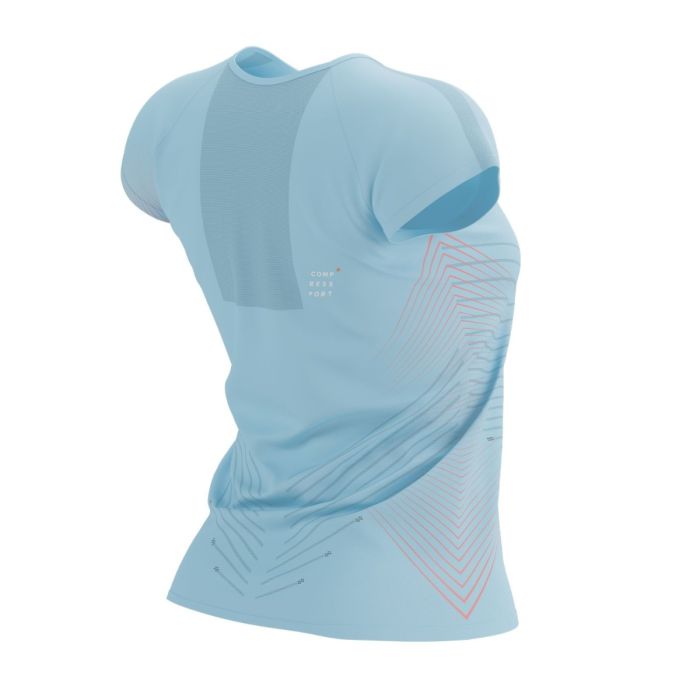 Compressport Dame T-shirts Performance SS T-shirt Blå