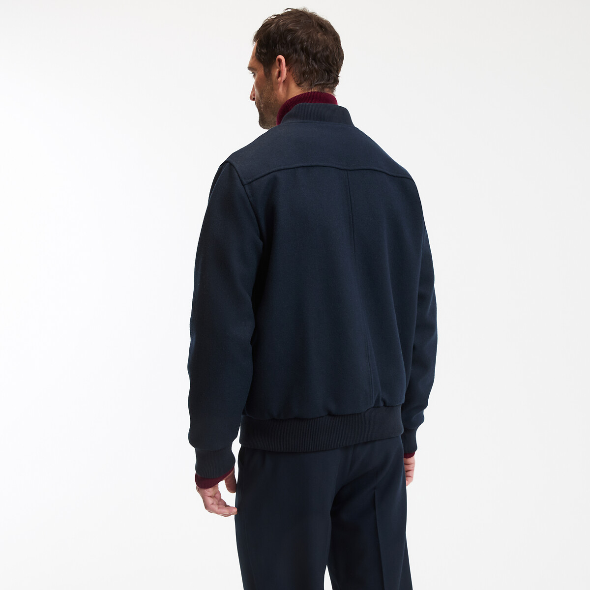 COLEÇÕES LA REDOUTE<br>Jaqueta bomber de lã