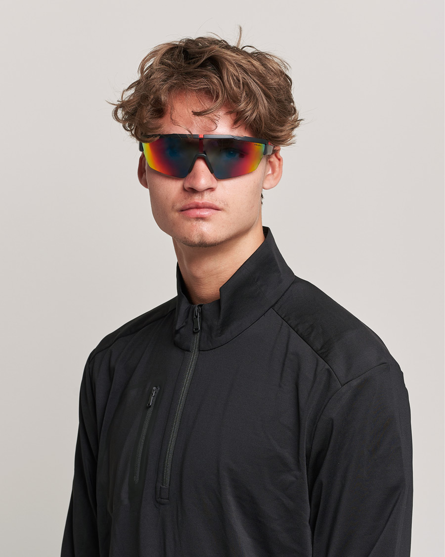 Prada Linea Rossa 0PS 03XS Sunglasses Blue/Red Mirror Lens