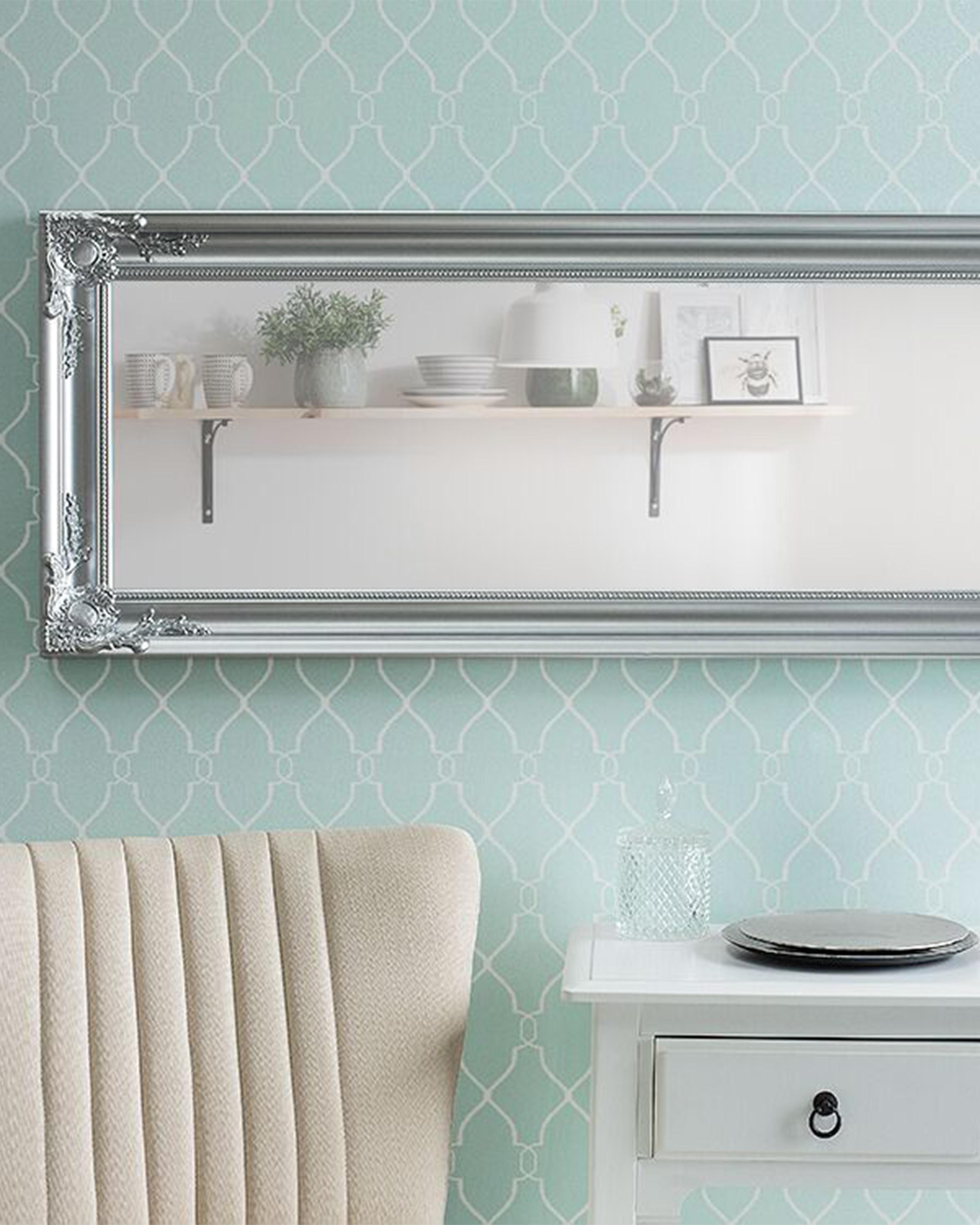 Wandspiegel BELLAC 51 cm 141 cm Zilver