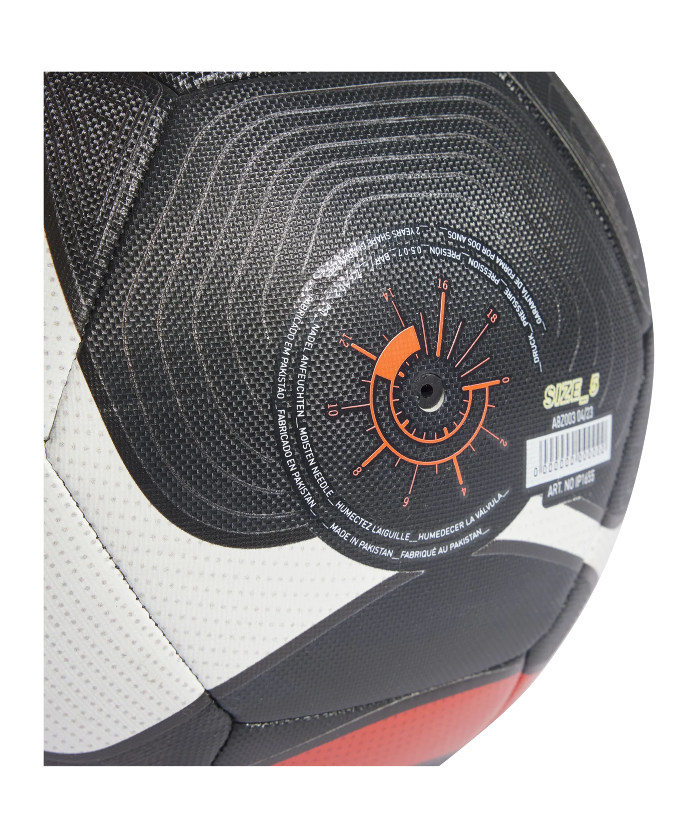 adidas Predator TRN Trainingsball Schwarz Rot