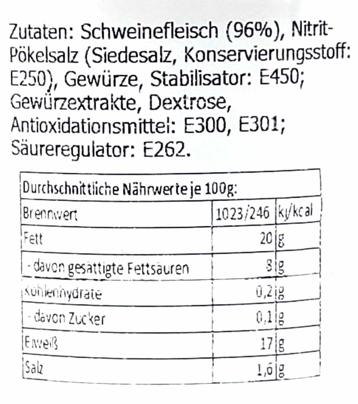 Grasmehr Hausmacher Mettwurst mit Geleemantel 200g MHD:25.1.26