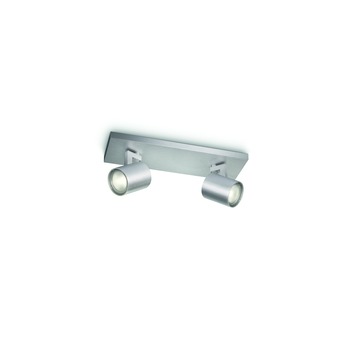 Philips Opbouwspot MyLiving Runner Aluminium 2 x 50W