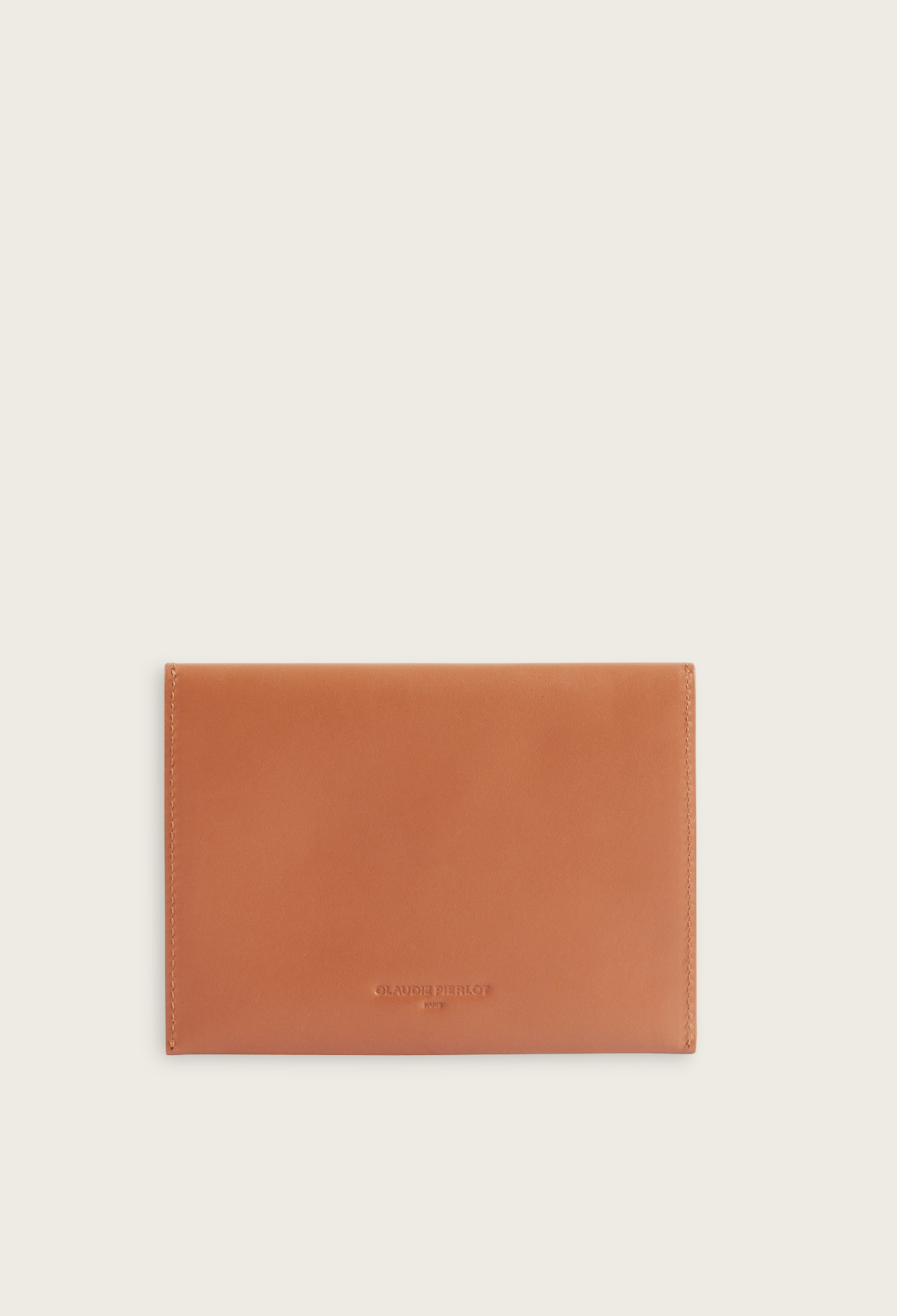 Pochette enveloppe cuir camel