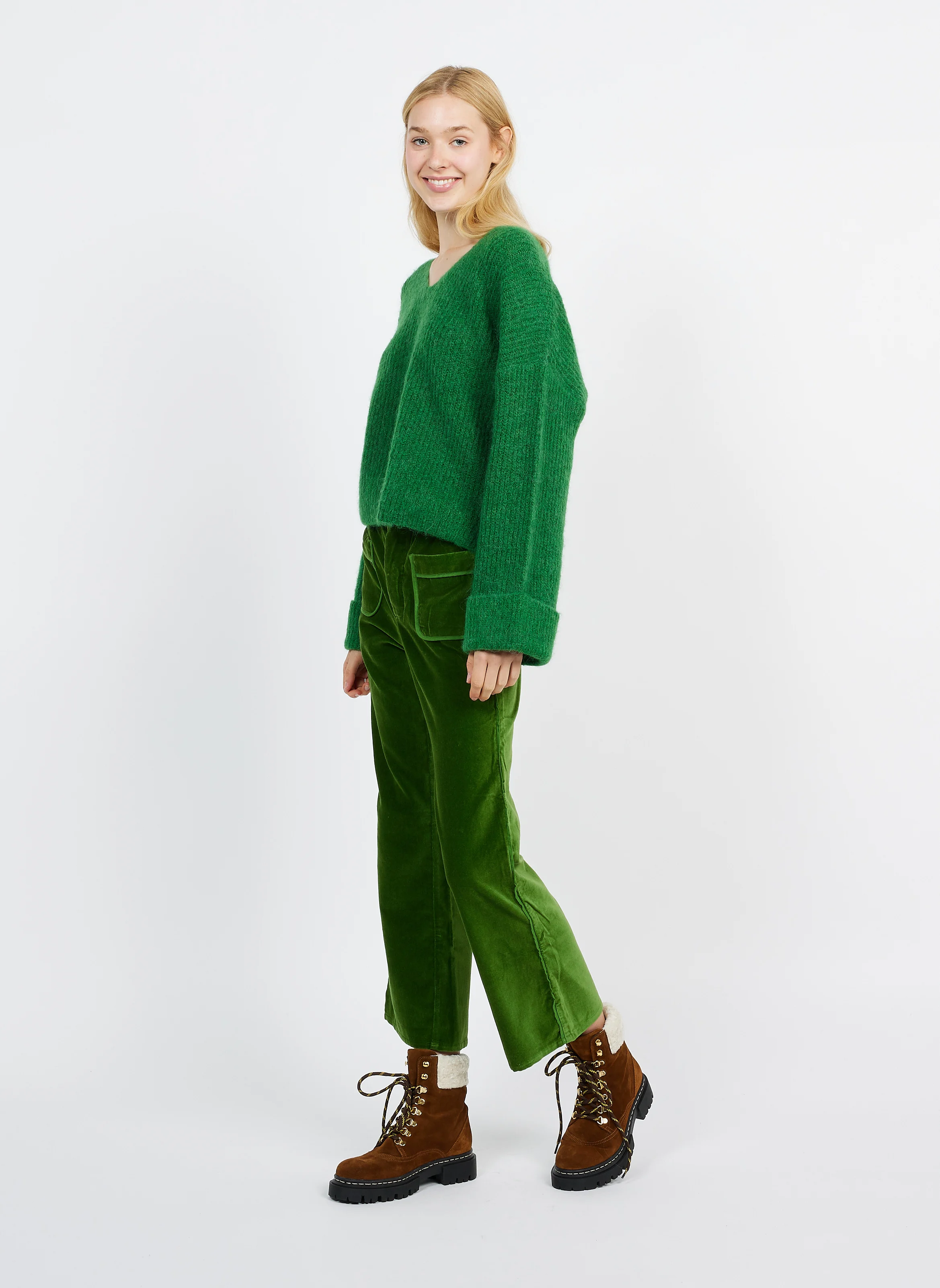 YAGUAS - Bottines à lacets en daim | Marron