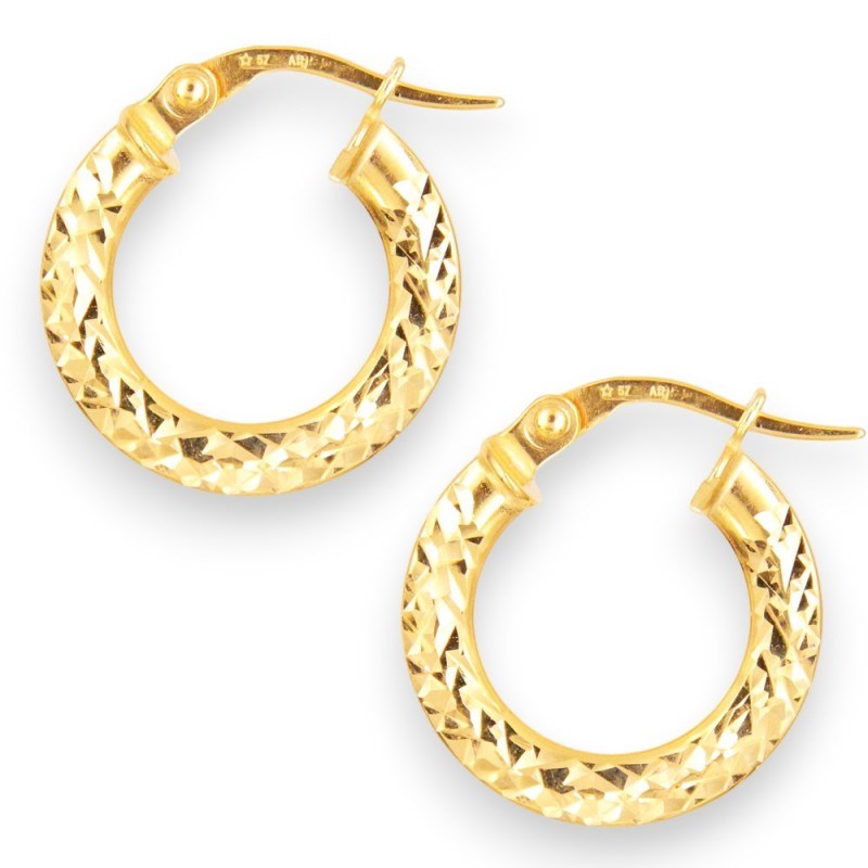 Boucles d'Oreilles Créoles - Or Jaune - Femme