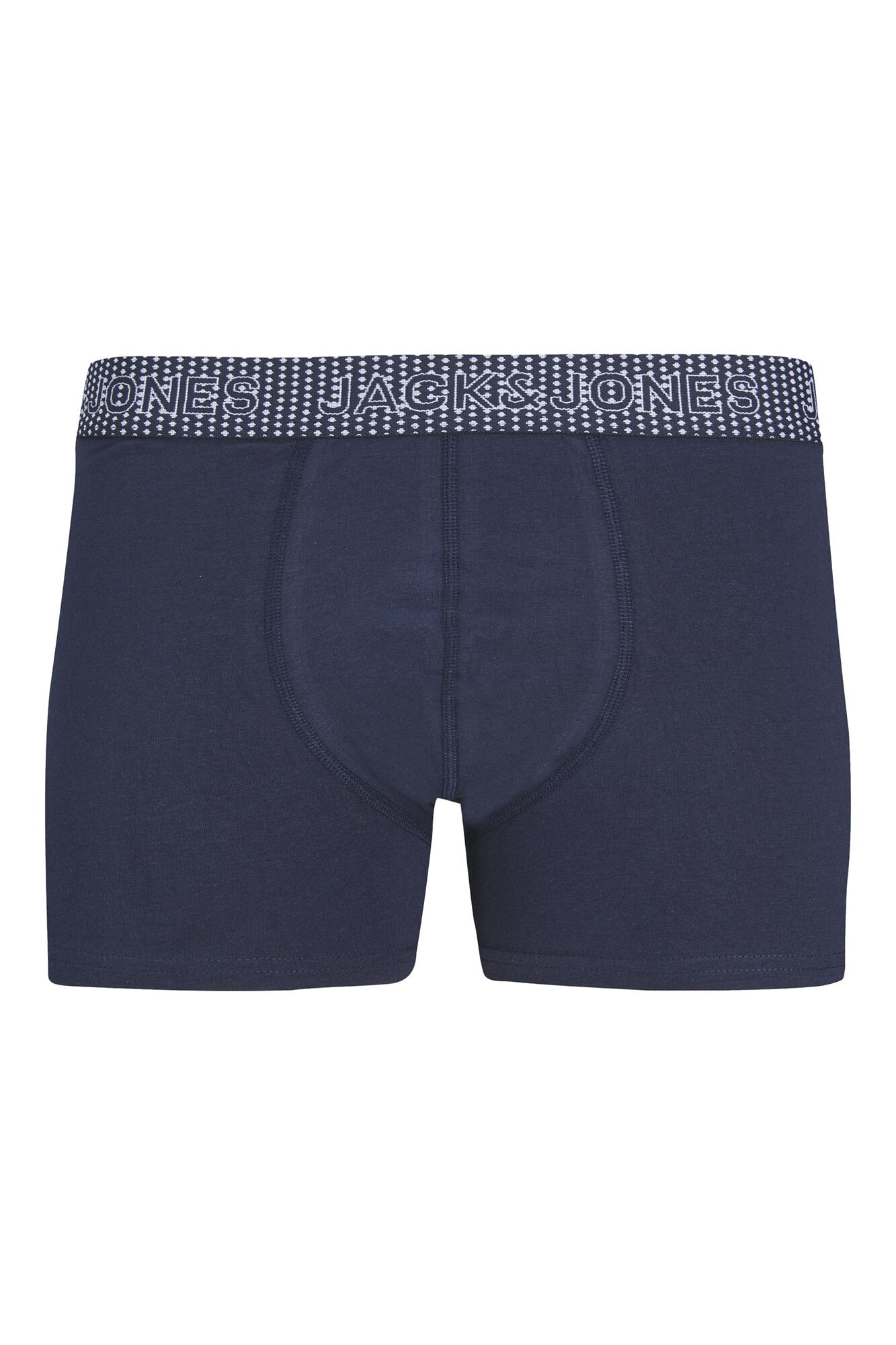 Conjunto de 3 cuecas boxer de algodão combinando.