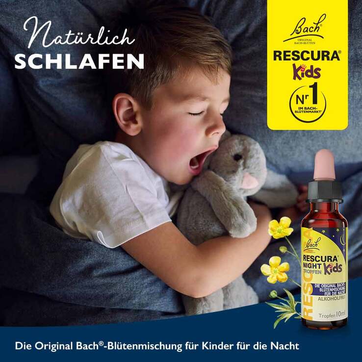 Bachblüten Original Rescura Night Kids Tropfen alkoholfrei , 10 ml