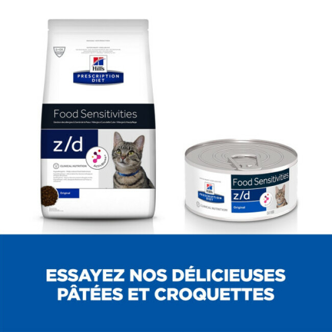 Croquettes Hill's Prescription Diet Feline Z/D Food Sensitivities ActivBiome +