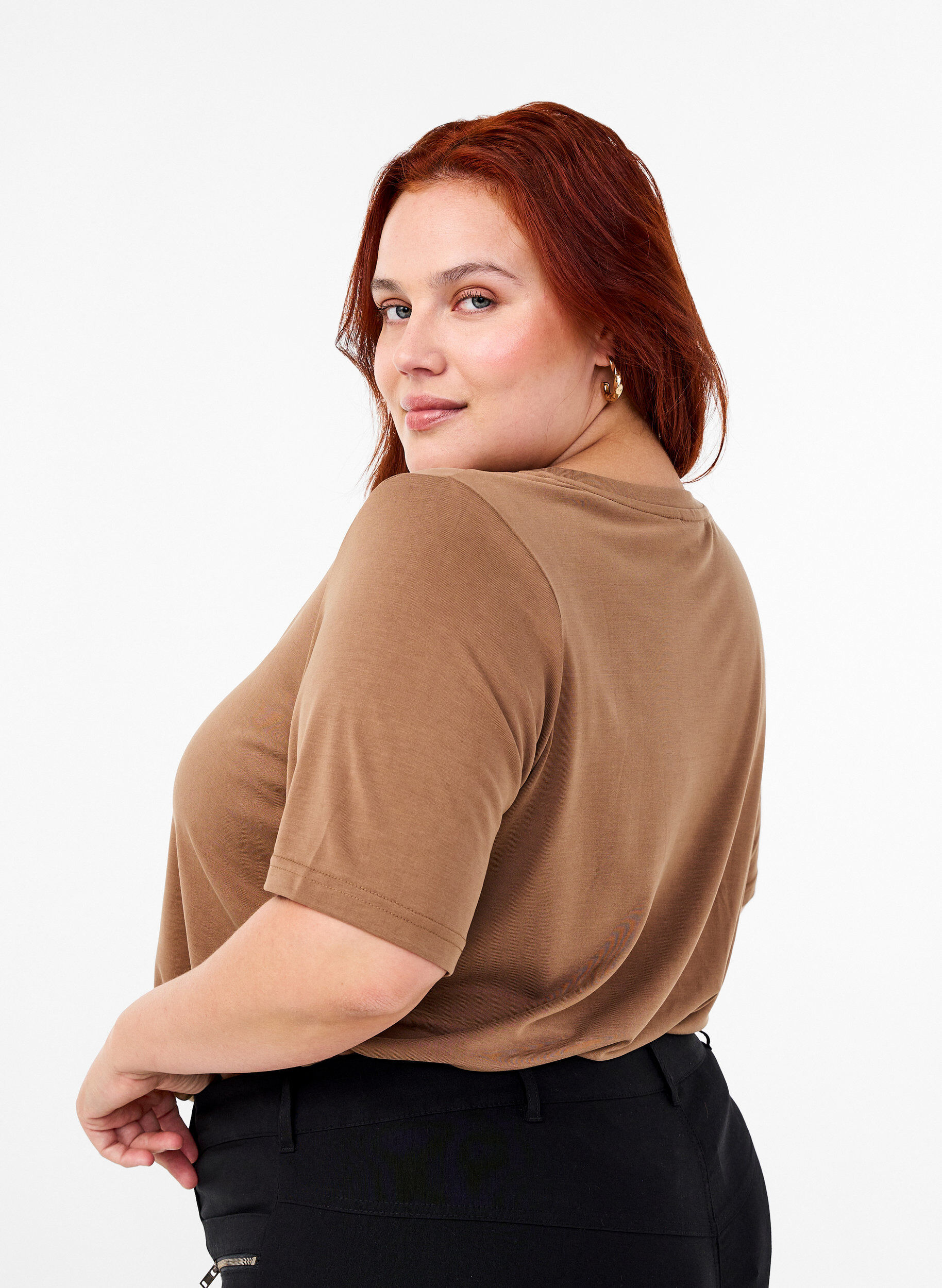T-shirt i TENCEL™ Modal med rund hals