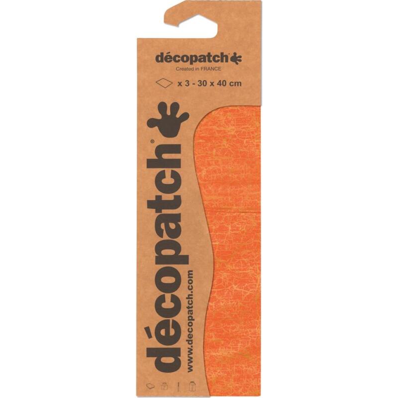 Pochette 3 Feuilles Identiques Ref 466 - Orange