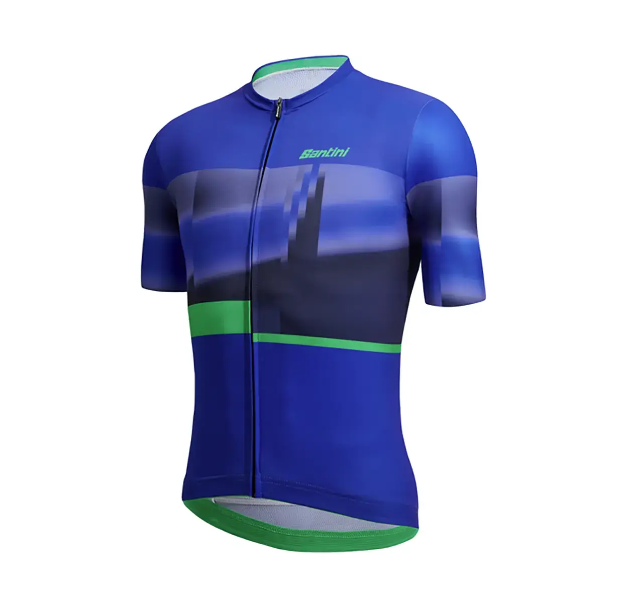 Santini Mirage Fietsshirt Korte Mouwen Donkerblauw Heren