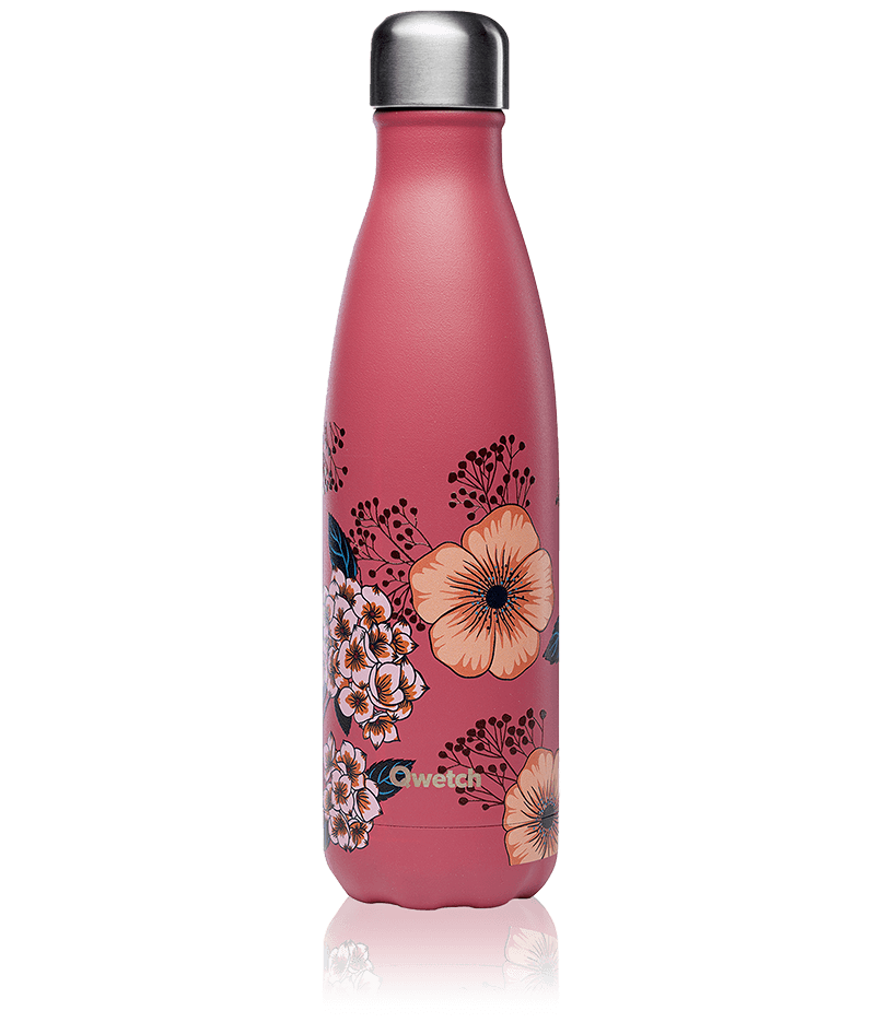 Bouteille isotherme 50Cl-QWETCH Motif An&eacute;mones