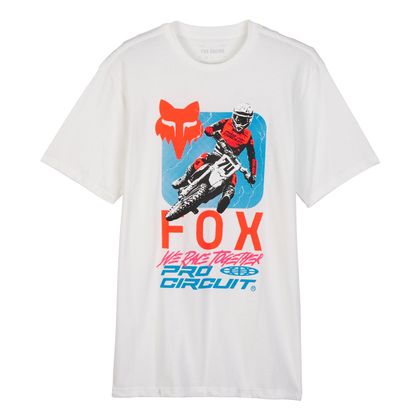 T-Shirt manches courtes Fox FOX X PRO CIRCUIT PREM SS TEE - Blanc