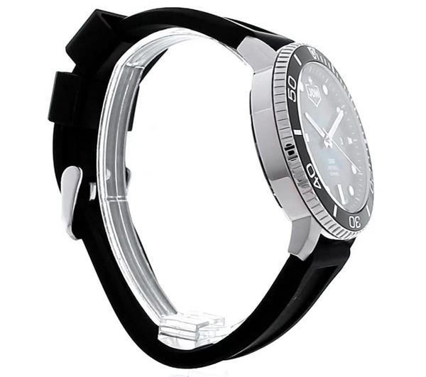 JDM Military Mens Tango Black Silicone Green Dial Watch