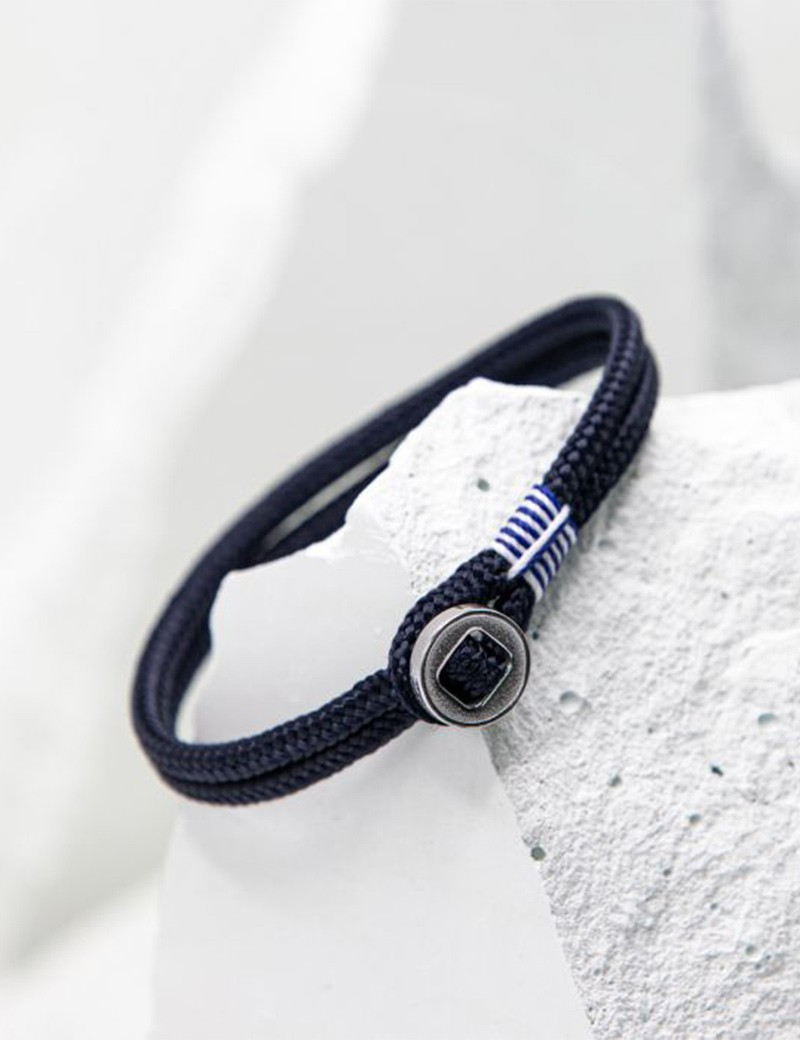 PIG & HEN BRACELET DON DINO NAVY/SILVER