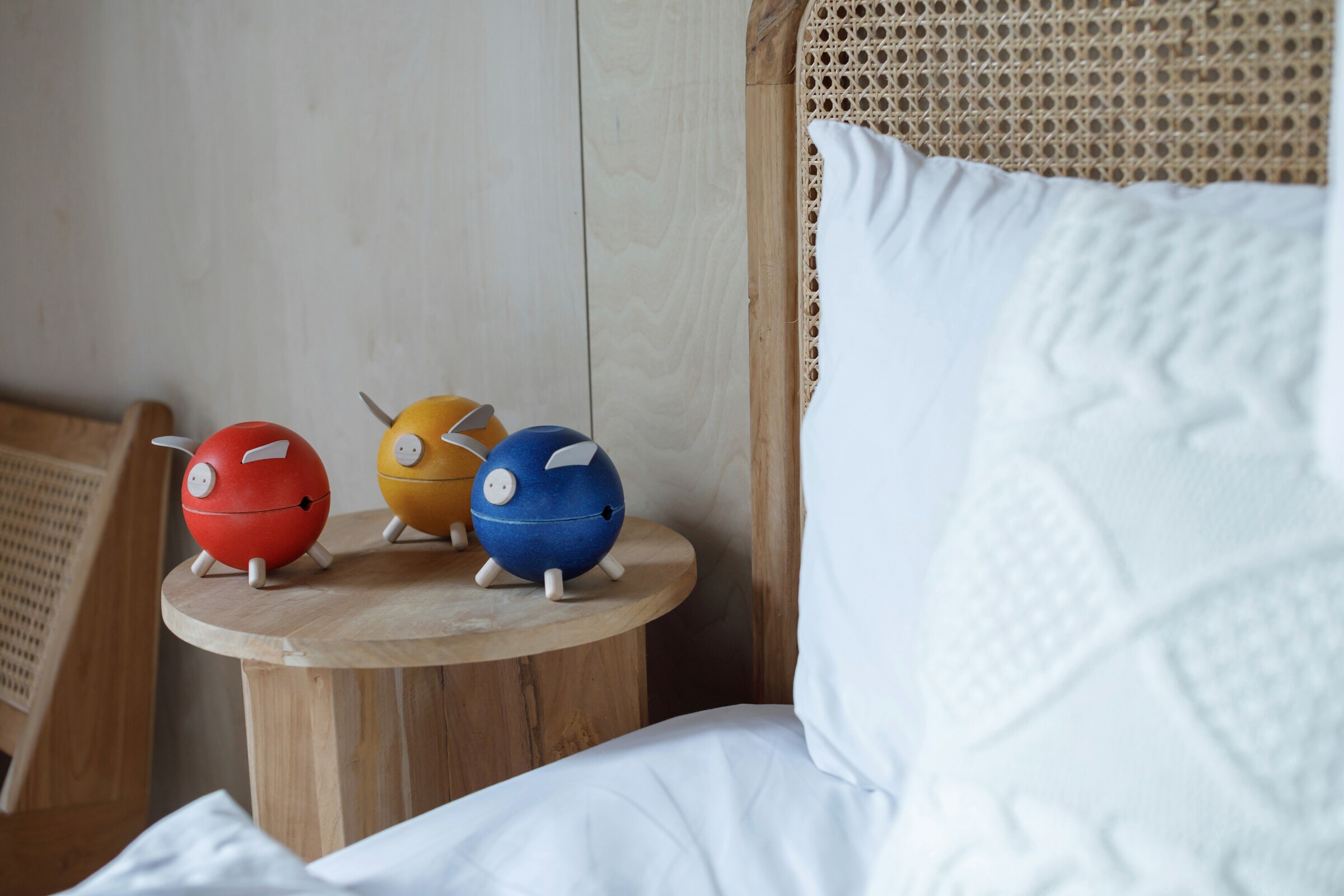 PlanToys Sparschwein Orchard gelb