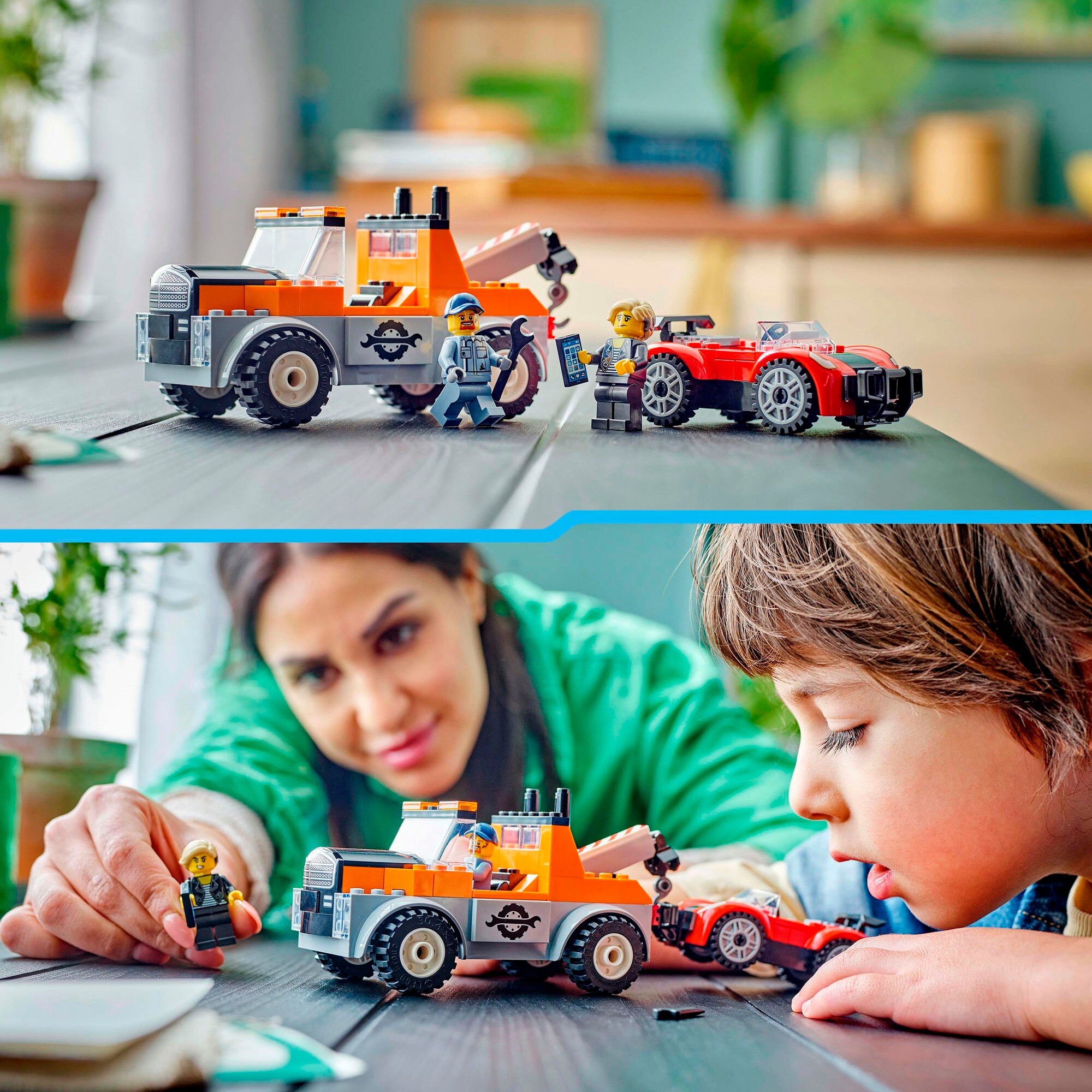 LEGO Konstruktionsspielzeug City Abschleppwagen mit Sportauto