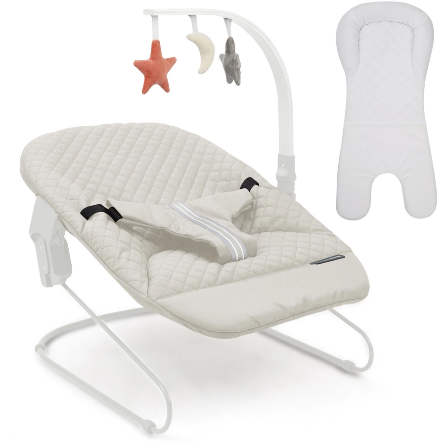 509 Crew SKY Hochstuhl natur inkl. Bouncer stone white