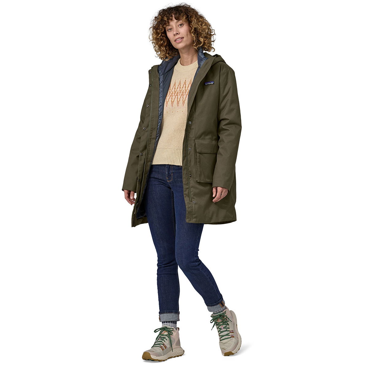 Patagonia Pine Bank 3-in-1 Parka, dame (Pitch Blue) - Spejder Sport