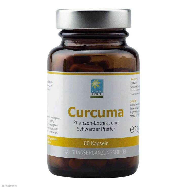 Curcuma + schwarzer Pfeffer Kapseln, 60 St