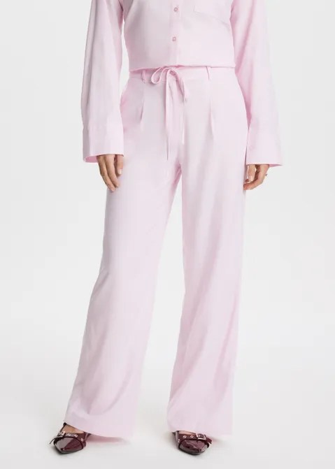 Linnen broek roze (ROS.L)