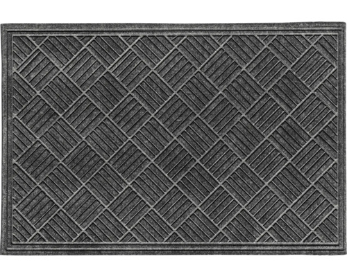 Rubbermat Ecomatte Contures grijs 80x120 cm