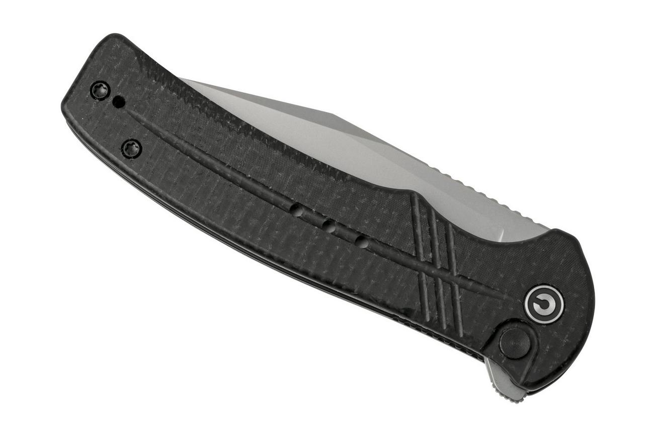 Civivi Cogent C20038D-7 Black Micarta Coarse, zakmes