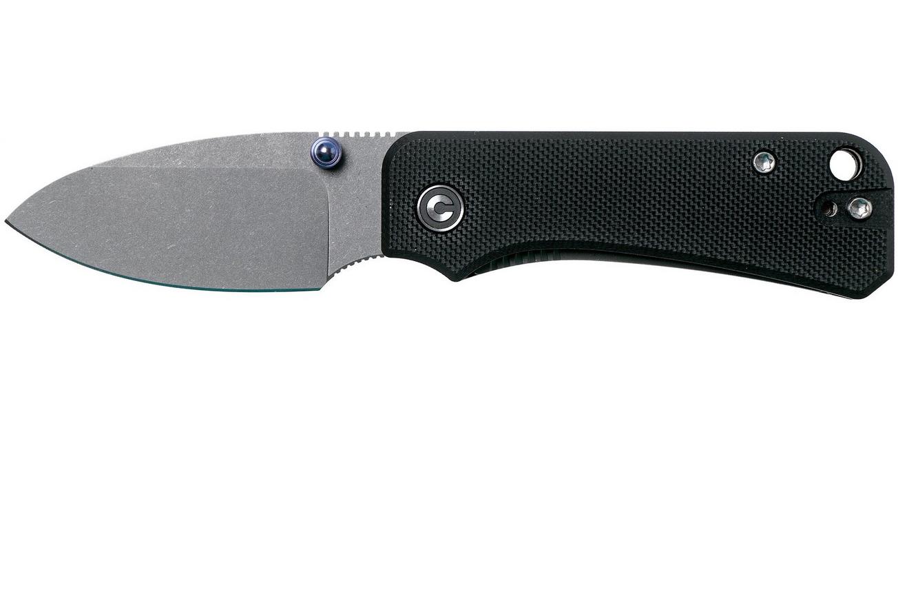 Civivi Baby Banter C19068S-1 Black G10, Stonewashed zakmes, Ben Petersen design