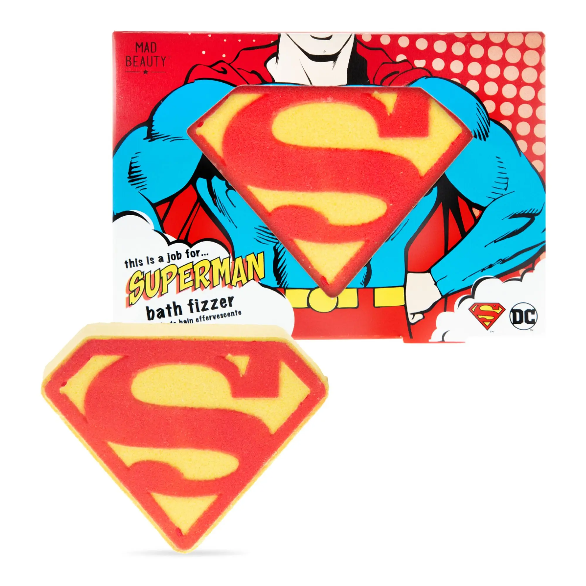 Produits - Superman Bombe de Bain 130g - Sels, perles et cubes de bain