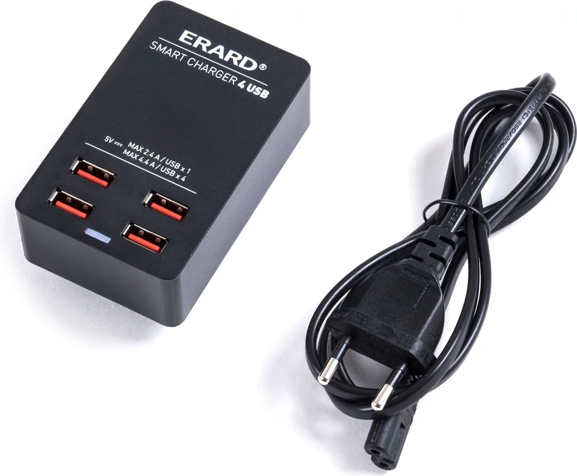Erard Naga 1400 Bois clair avec chargeur USB et Qi Meubles TV