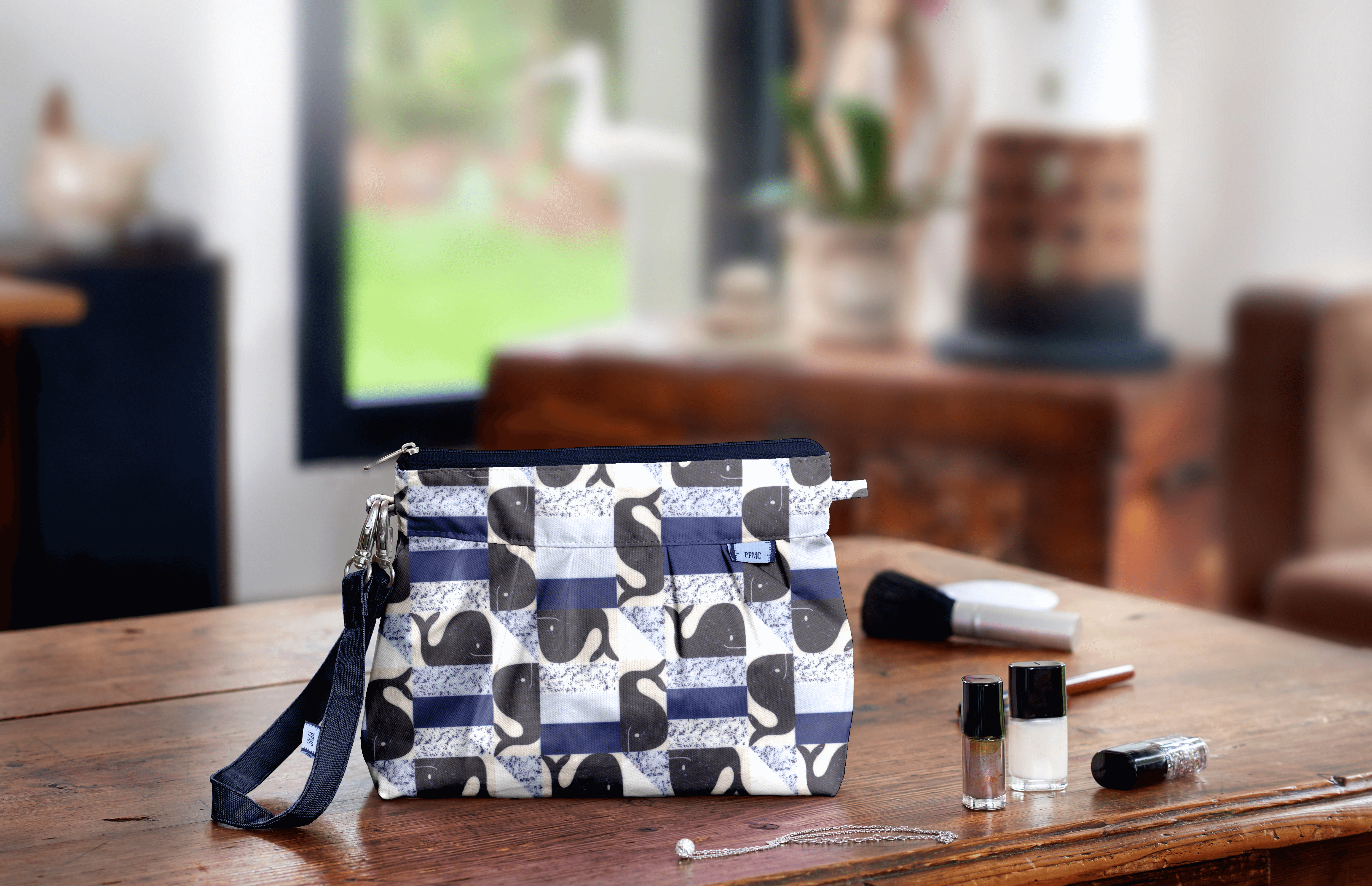 Pochette Plissée Baleino Bleu