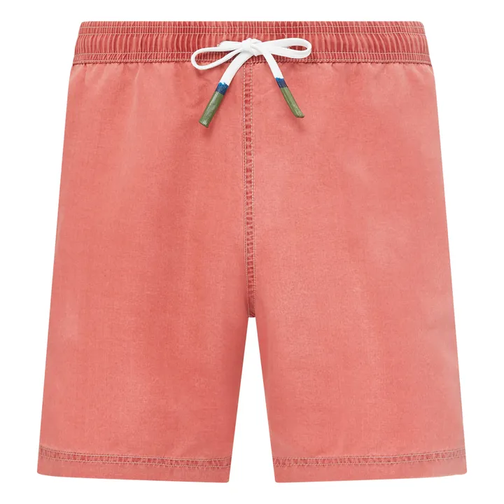 SMALLABLE BASICS Short De Bain Homme Délavé | Rouge brique