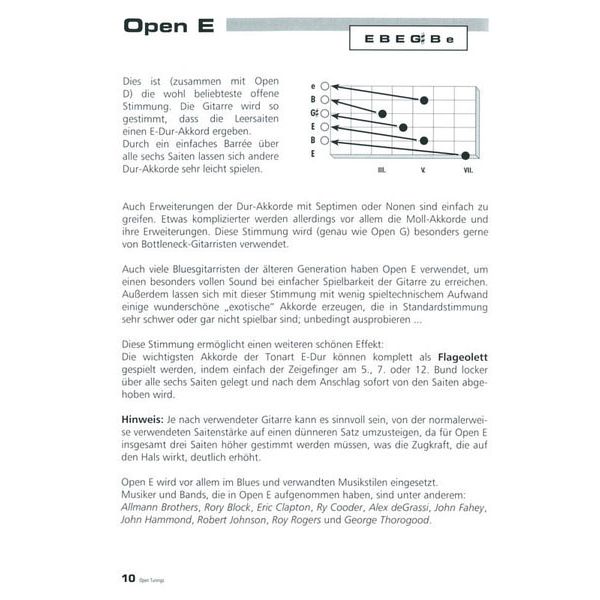 Voggenreiter Open Tuning