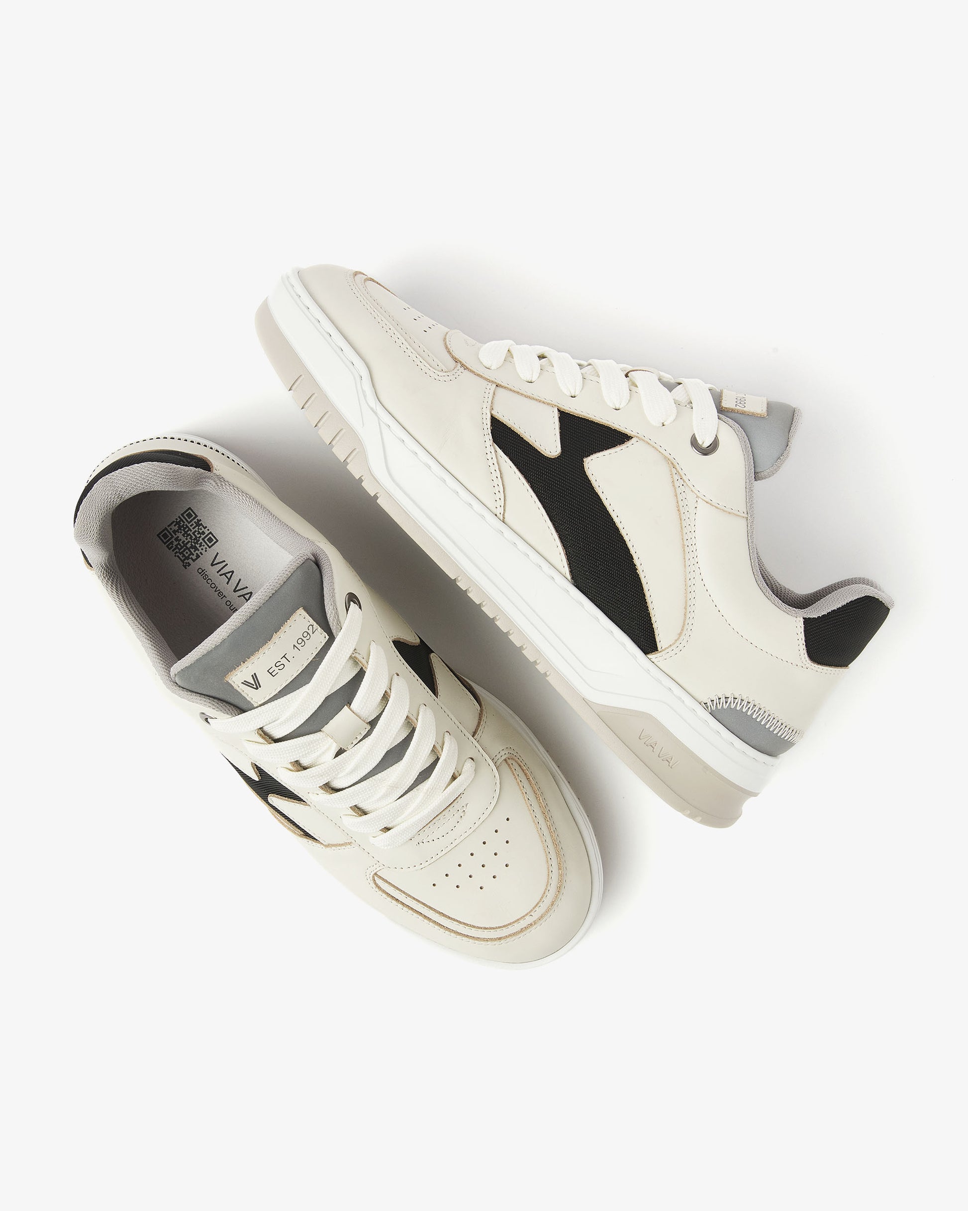 VIA VAI beige heren sneakers Jay Randy