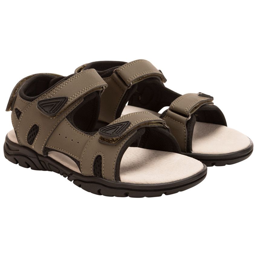 Sandales à scratchs pour garçon - Kaki
