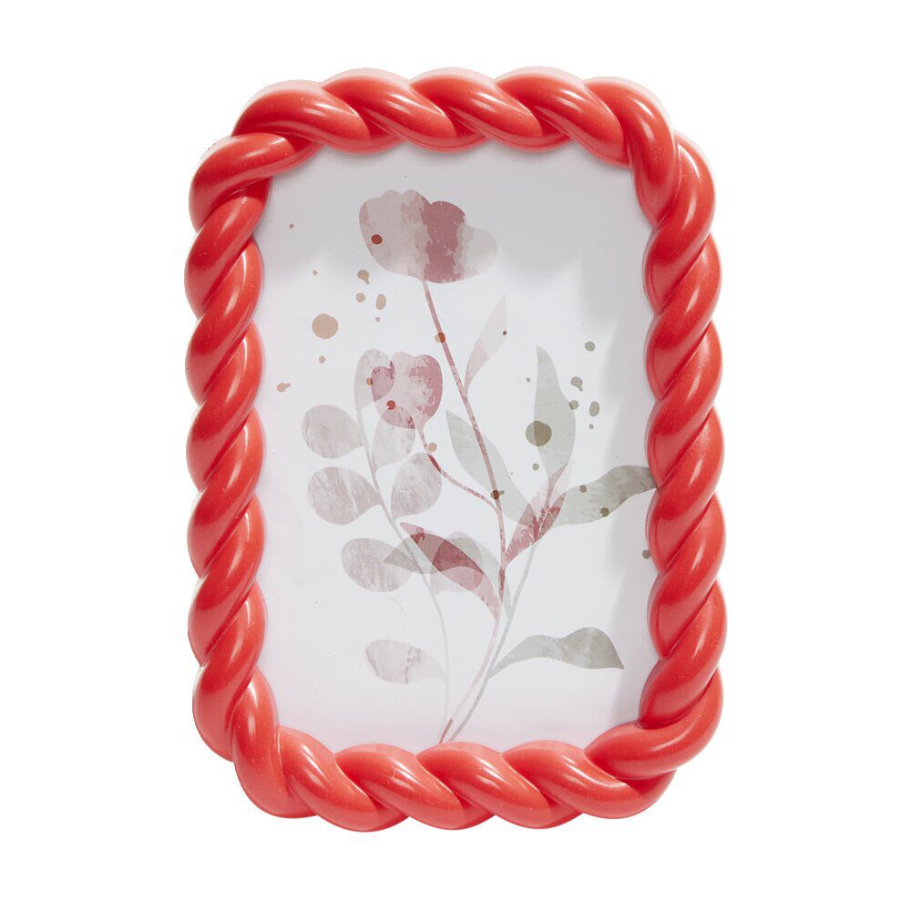 Cadre photo plastique contour torsadé 13x18cm - 4 modèles